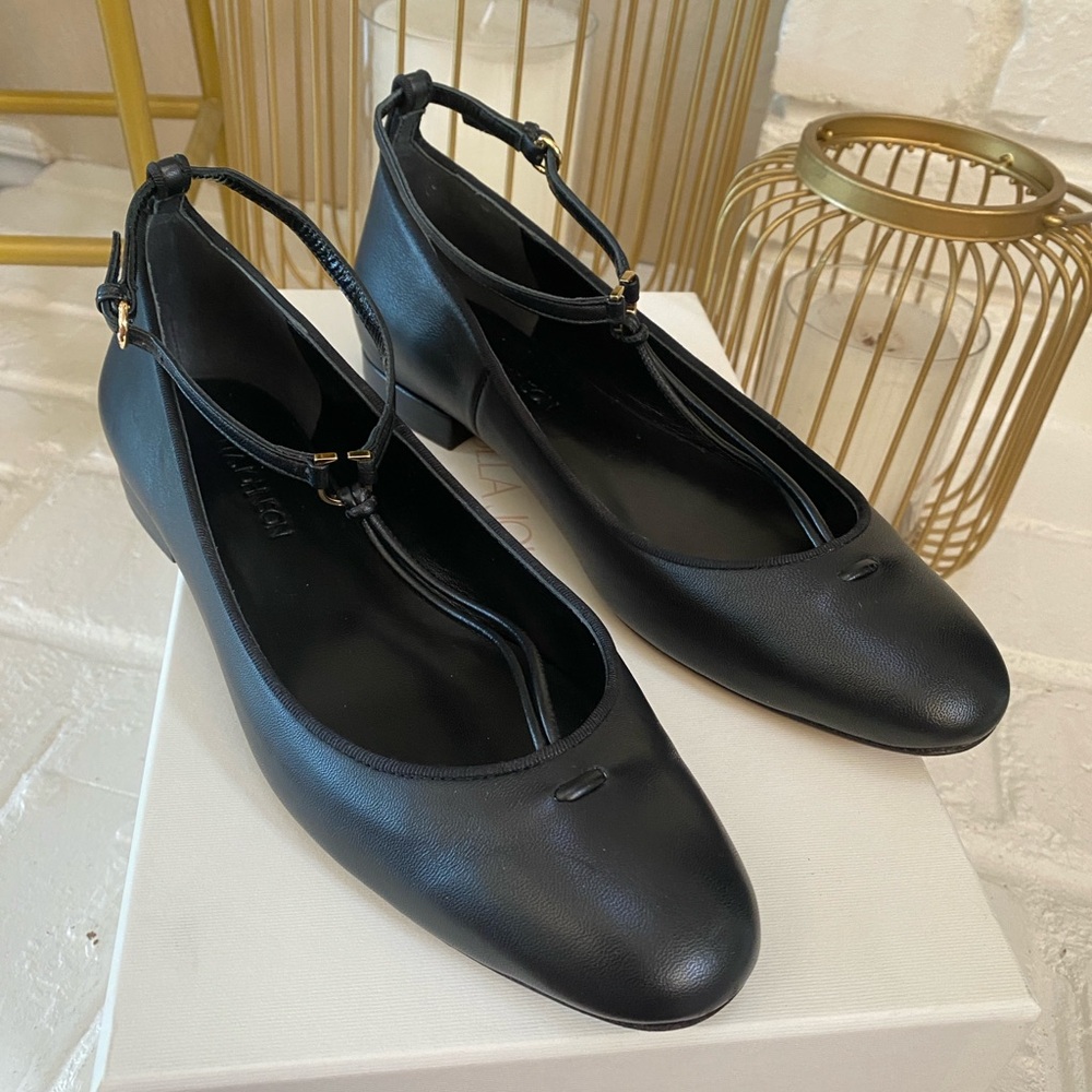 NWT and Box Ulla Johnson Louise Mary Jane Ballet Flats size 37.5